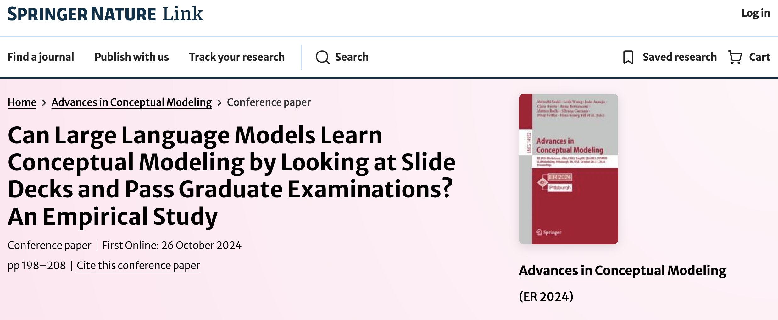 Can LLMs learn conceptual modeling from slide decks?