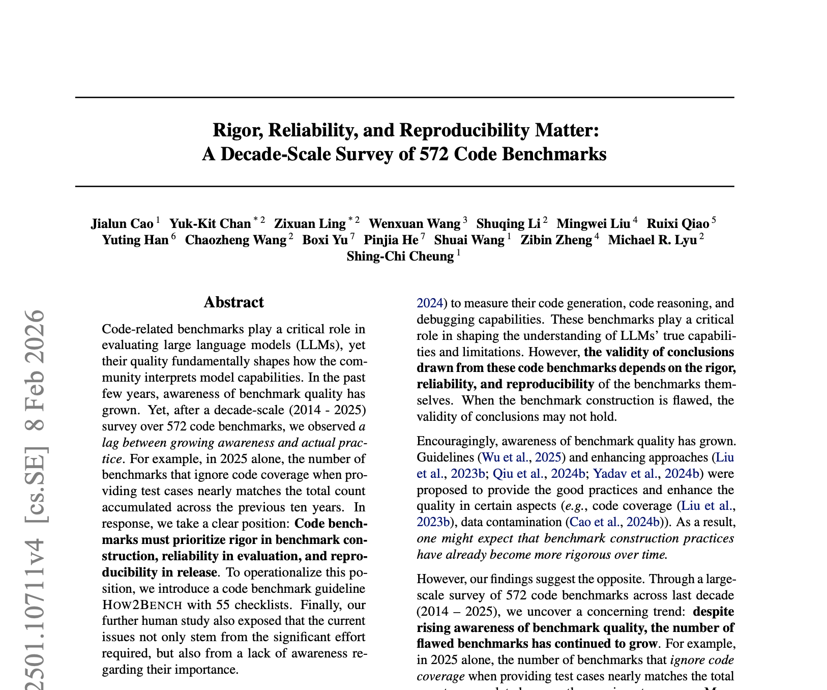 How2Bench: A Guideline for Benchmark Development