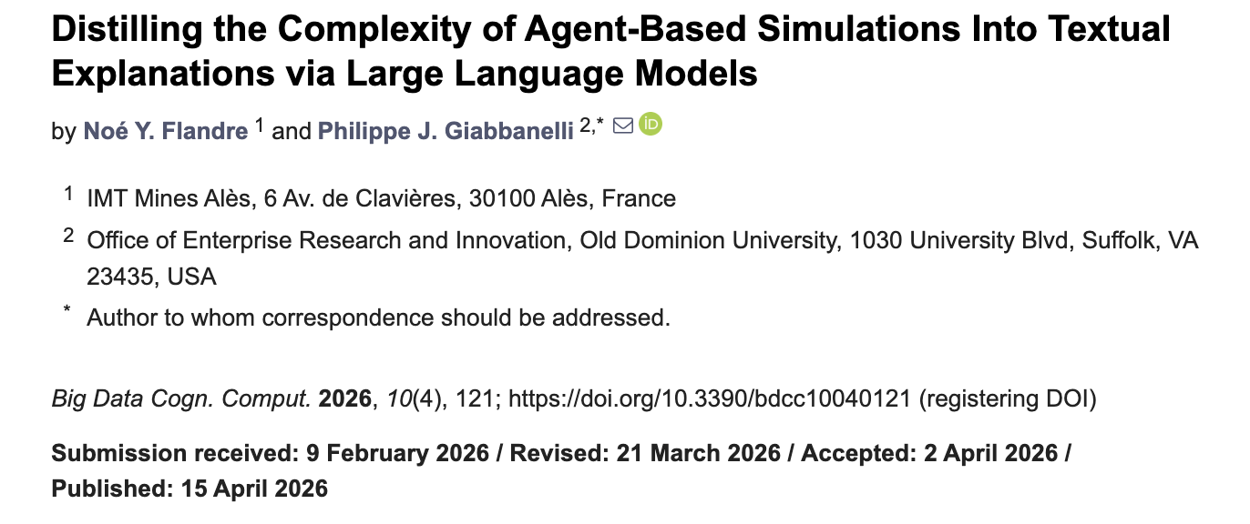 Distilling Agent-Based Models into Textual Explanations via LLMs