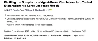 Distilling Agent-Based Models into Textual Explanations via LLMs